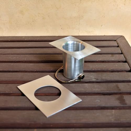 Nutshell Stores Double Loops Rain Chain - Aluminum - 6 Feet