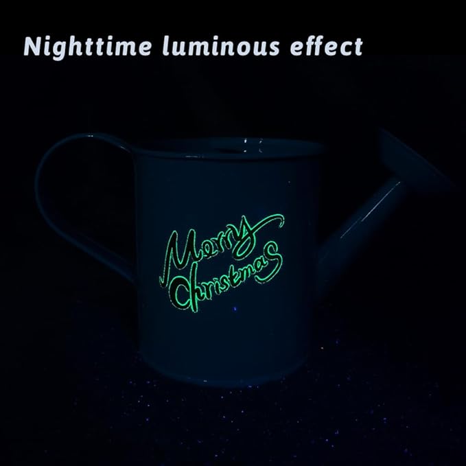 Metal Small Watering Can for Outdoor and Indoor Plants, Watering Can Decor, 500ML (Small Blue)