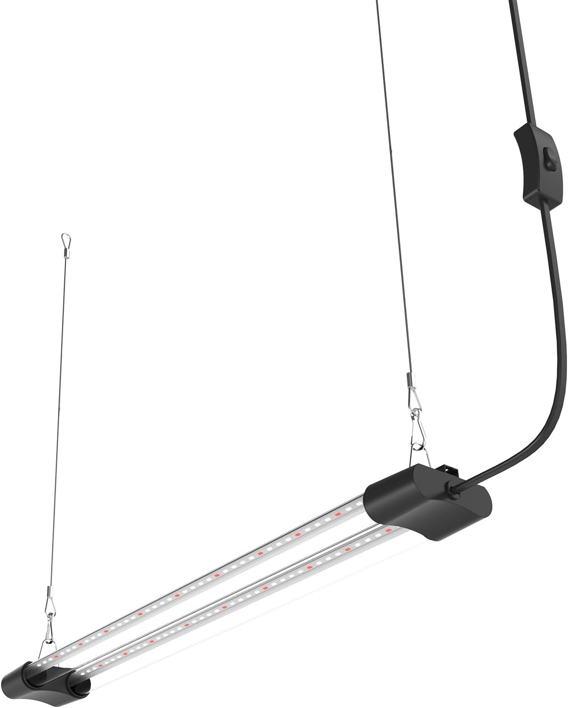 LED Grow Light Full Spectrum Light Linkable 5000K Daylight + 660nm Red Indoor Plant Lighting Fixture (2 FT)