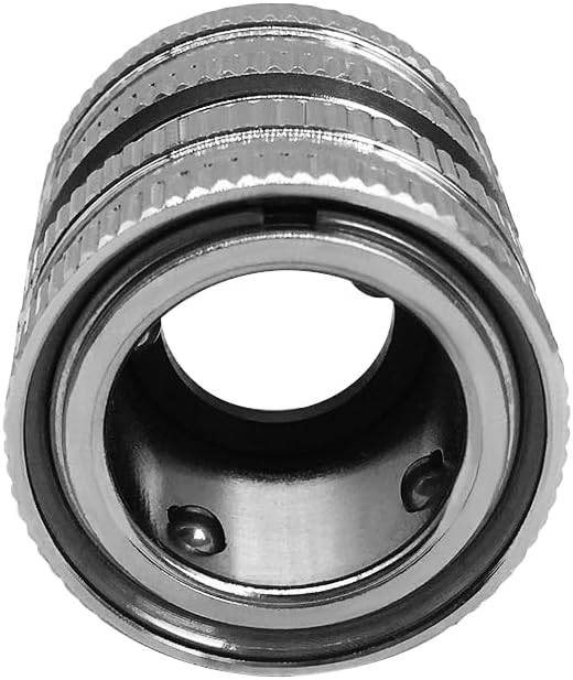beduan Stainless Garden Hose Quick Connect Fittings Water Hose Connectors 3/4 Inch GHT Disconnect Quick Release (Plating Brass&Nickel on Surface, Set of 2)