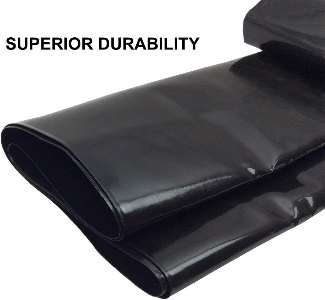 Small Pond Liner, 4 x 7 Feet 20 Mil Pond Liners for Outdoor Ponds, Black Pond HDPE Liner for Waterfall, Fish Ponds, Garden Fountain