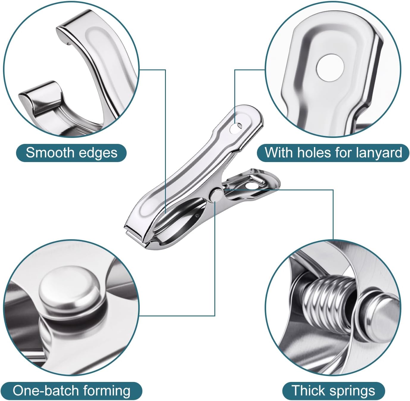 50 PCS Garden Clips, Greenhouse Clamps, Stainless Steel Greenhouse Clips for Netting, Heavy Duty Row Cover Clips with a Strong Grip for Shade Cloth or Plant Cover on Gardening Hoops