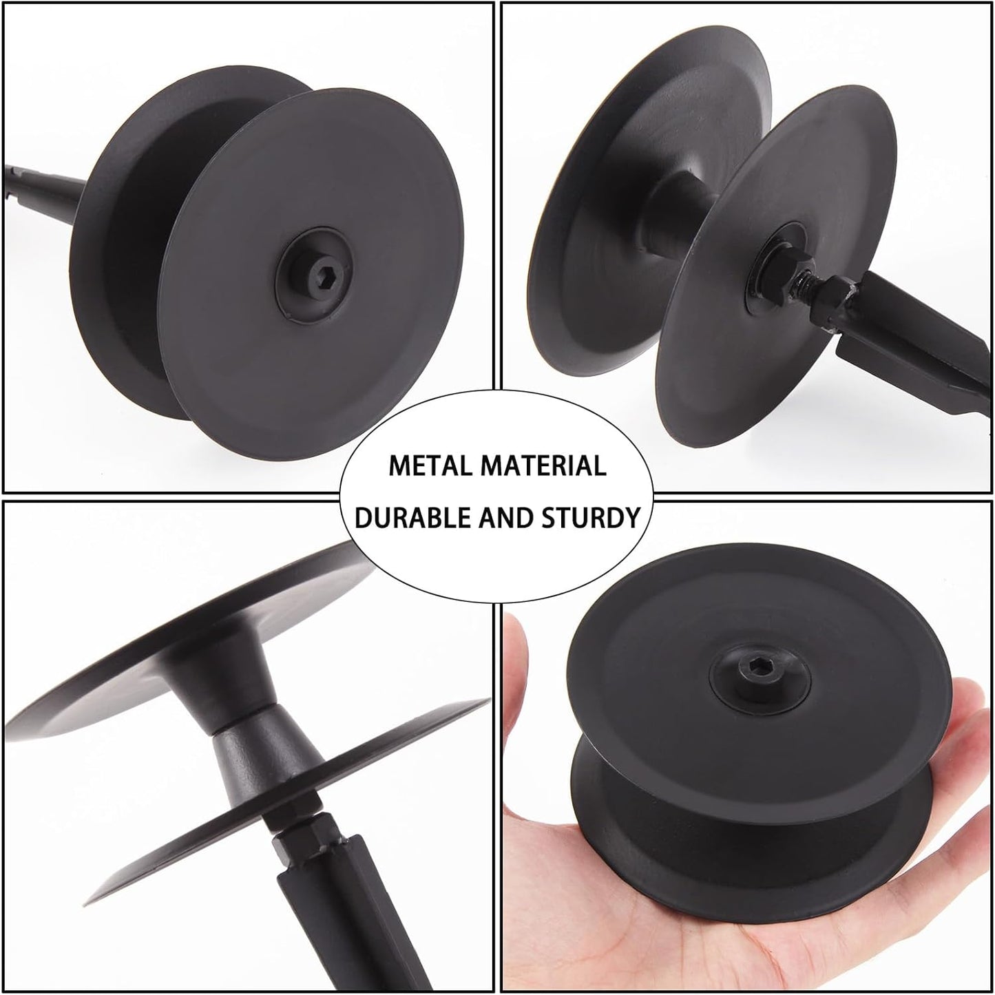 6 PCS Garden Hose Guide Spike,Hose Guide Stake Heavy Duty Pure Metal Hose Roller Guide,Keep Flowering Hose Out of Flower Beds,Rustproof Coated Garden Hose Stake for Yard,Lawn Hose Roller Support