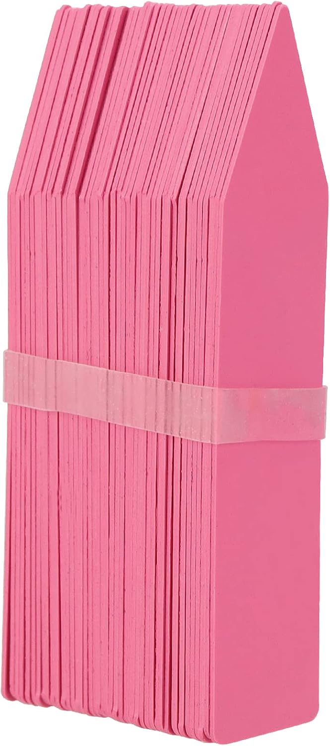 KINJOEK 1200 PCS 2 x 0.4 Inch Colored Plant Labels, Plastic Plant Tags and Labels for Garden, Plant Name Label Bulks for Seeding Potted Plants Nursery Bonsai Gardening Herbs Flowers, 6 Colors