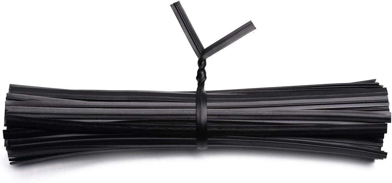 500 Pcs Black Twist Ties - Metallic Twist Ties 5"