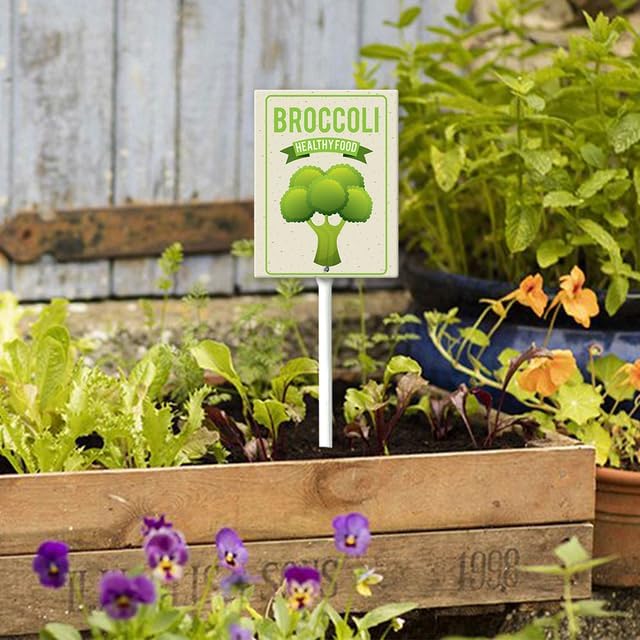 Eveokoki Aluminum Seed & Plant Labels - Plant Markes for Seedlings-Plant Tags for Pots - Garden Signs for Vegetable - Durable Markers for Plants Outdoor Waterproof - Garden Decor for Farmhouse