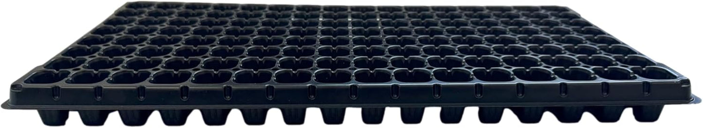 128 Cell Seedling Plastic Nursery Trays, 10 Pack, Thick Durable Germination Plug Trays, 1280 Cells Reusable Plant Propagation