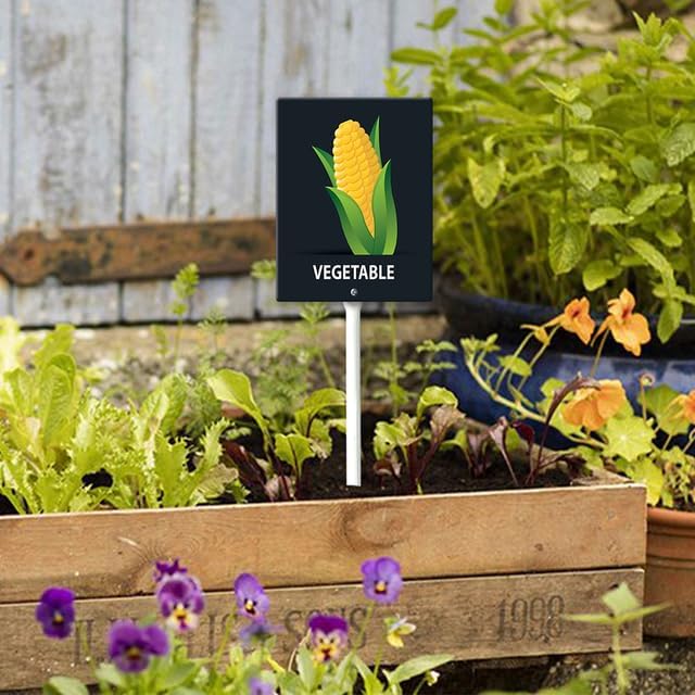 Eveokoki Aluminum Seed & Plant Labels - Plant Markes for Seedlings-Plant Tags for Pots - Garden Signs for Vegetable - Durable Markers for Plants Outdoor Waterproof - Garden Decor for Farmhouse