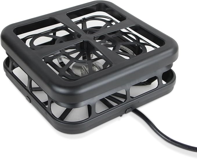 Aobiono Pond Heater De Icer, Winter Thermo Climate Floating Survival Solution for Outdoor Fish Pond Koi, Thermostat Control for Water Stock Tank Livestock Bird Bath Pet, 12 ft Cord (1500W)