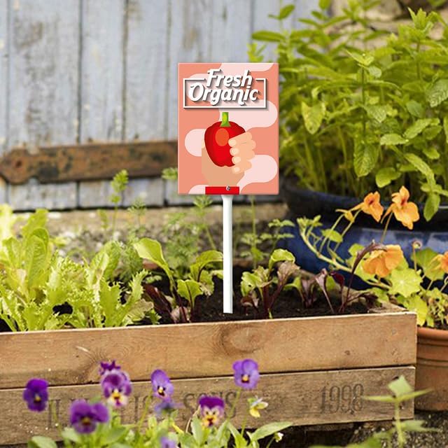 Eveokoki Aluminum Seed & Plant Labels - Plant Markes for Seedlings-Plant Tags for Pots - Garden Signs for Vegetable - Durable Markers for Plants Outdoor Waterproof - Garden Decor for Farmhouse