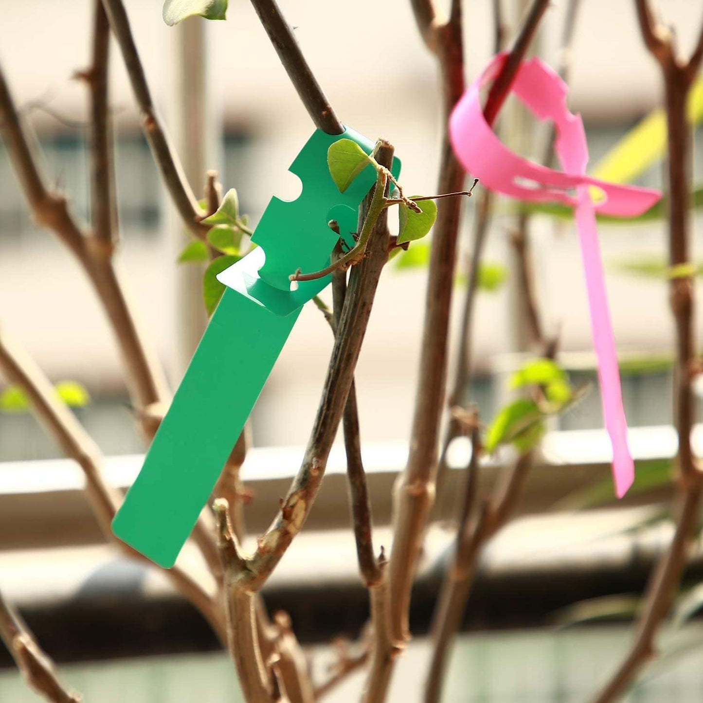 KINJOEK 1200 PCS Green Plant Labels, Adjustable Wrap Around Waterproof Hanging Garden Tree Tags, 2x20cm