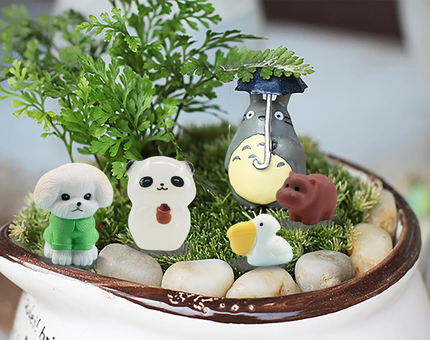 90 Pcs Mini Resin Animals Tiny Resin Figurines Tiny Resin Ducks for Fairy Garden, Miniature Accessories, Crafts, and Decor