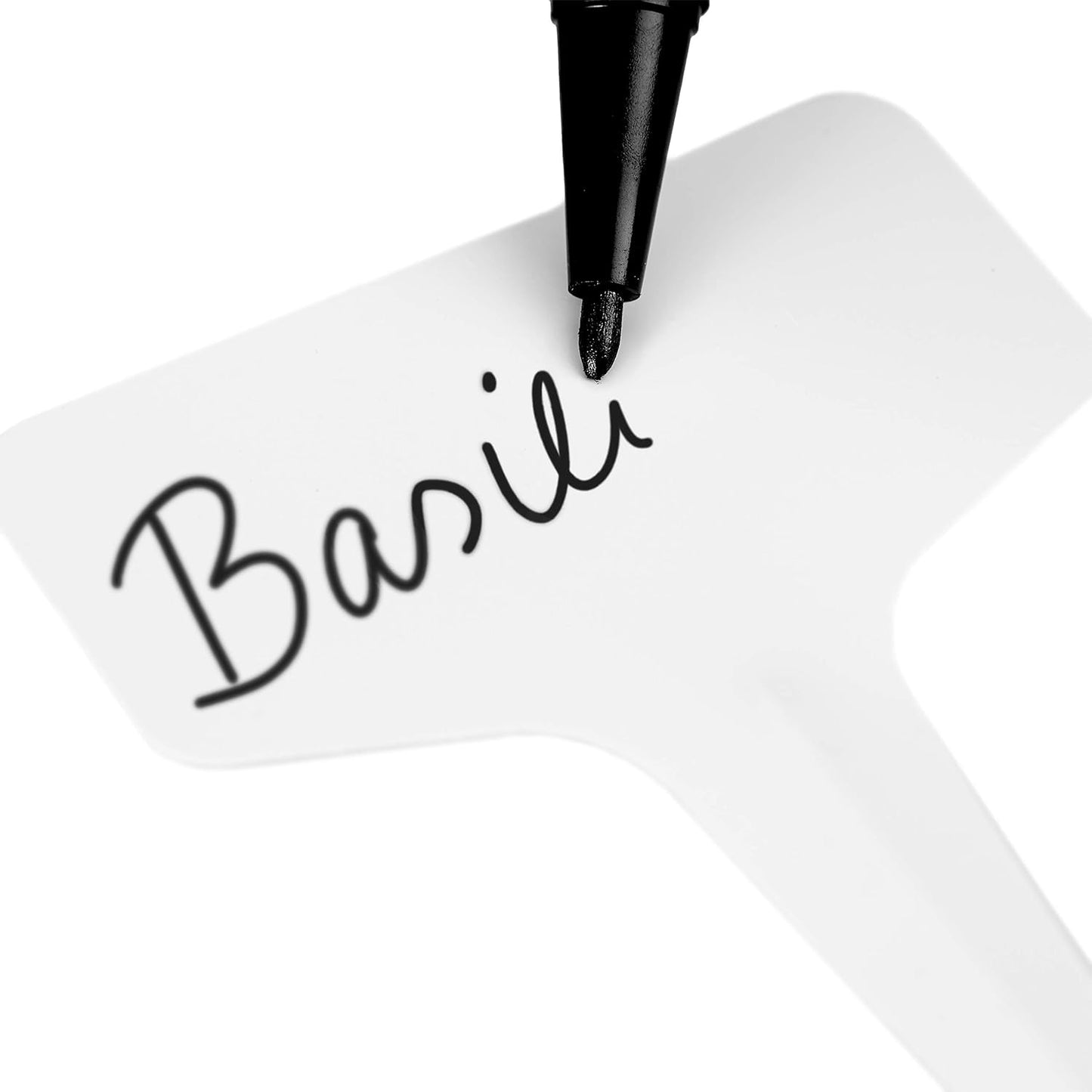 Plant Markers: 120 Plastic Plant Name Tags and Weatherproof Marker Pen – Plant Labels Wooden – Seedling Labels – Gardening Name Tags