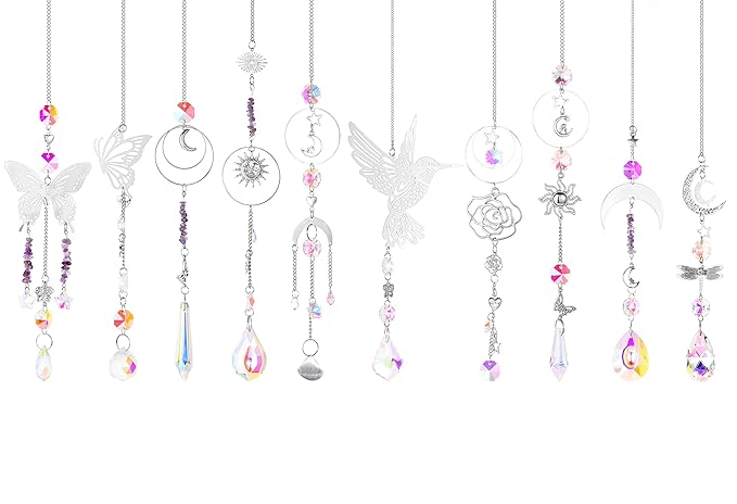 IcosaMro 420PCS Sun Catcher Arts and Crafts for Adults Crystal Suncatcher Crafts Kit for Adults Suncatchers DIY Making Supplies for Indoor Window Hanging, Outdoor Garden Decor Wedding Christmas