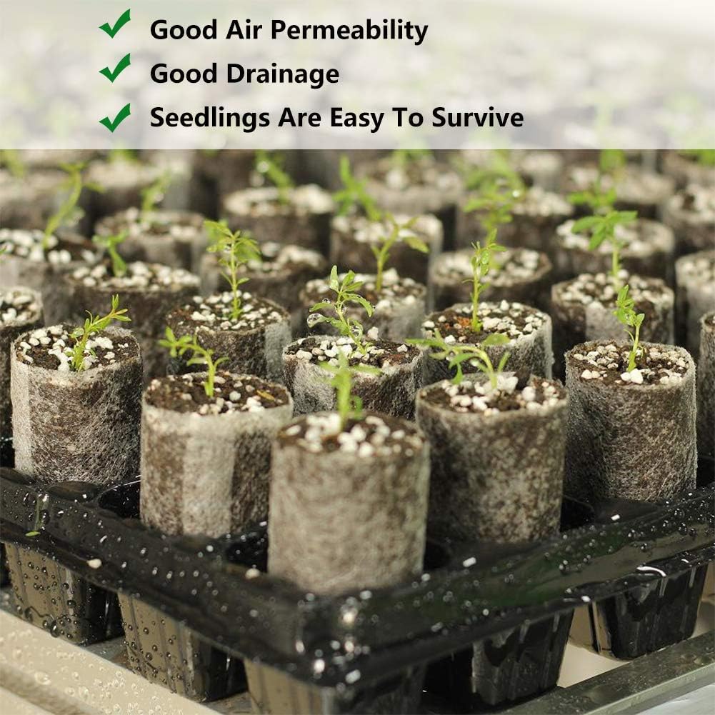 Belit Nursery Growing Bags, 200 Pcs Fabric Seedling Pots Non-Woven Pouch for Gardening Seed Plant Bag, Potato, Flower, Tomato Plant Starts (5.7" x 5.7 ")