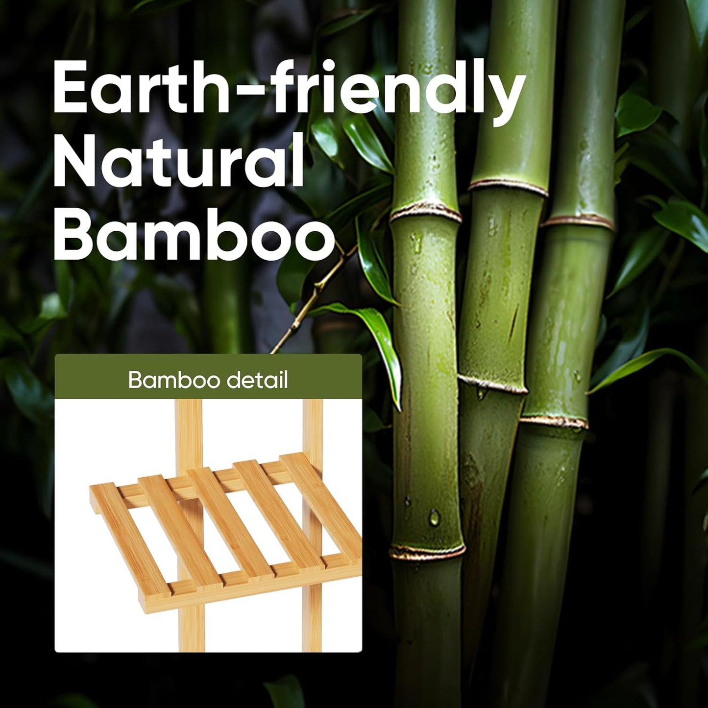 ROSSNY 48 Inch Talll Plant Stand Indoor, 6 Tier 7 Potted Bamboo Plant Stands for Indoor Plants, Corner Plant Stand, Plant Shelf For Indoor, Tiered Plant Stands, Indoor Plant Holder, Natural