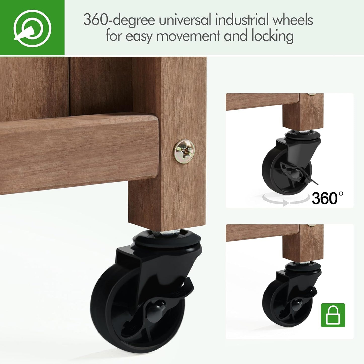 Yaheetech 72" H Garden Planter with Trellis for Vine Climbing Horticultural Plants, Outdoor Raised Box with Drainage Holes, Raised Garden Bed for Flowers, Dark Brown, 2pcs