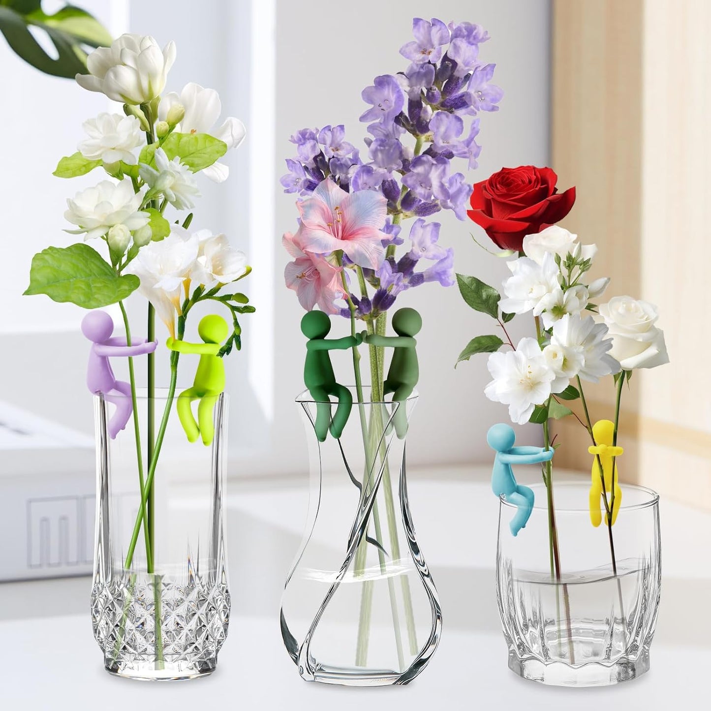 BlissfulTime Plant Propagation Buddy, 6pcs Propagating Holders, Plant Cutting Holder Plant Support for Sprouts, Propagation Buddy for Indoor Gardens or for Stems, Shoots and Cuttings