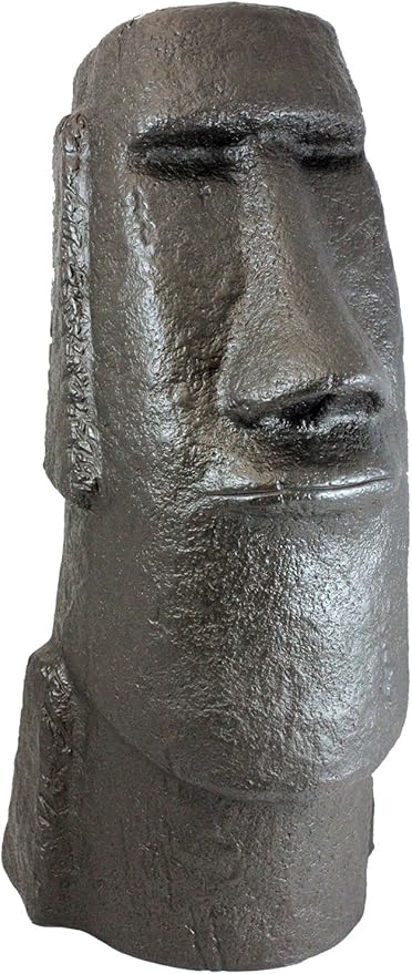 Emsco Group 92308 Easter Island Head Garden Statue, Bronze
