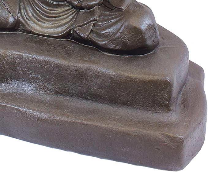 Emsco Group 92220 Lightweight Meditating Buddha Garden Statue, 24", Bronze
