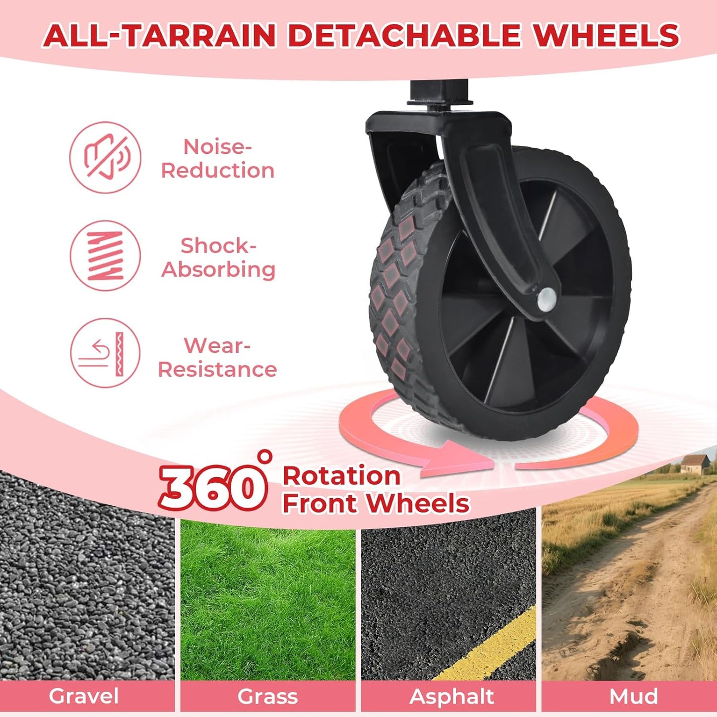 Collapsible Wagon Cart with Wheels Foldable,11 Lbs Lightweight Portable Folding Utility Wagon,90 L Heavy Duty Grocery Shopping Carts,Versatile for Garden Sports Camping Outdoor Use (Black Gray)