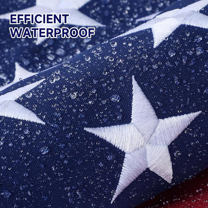 American Flag 4x6 Ft ,Upgraded Thickened - Spun Polyester Series Fade-Resistant Ultra Durable Tear-Resistant Heavy Duty Flags Heavy Duty, Embroidered Stars, Sewn Stripes, Brass Grommets