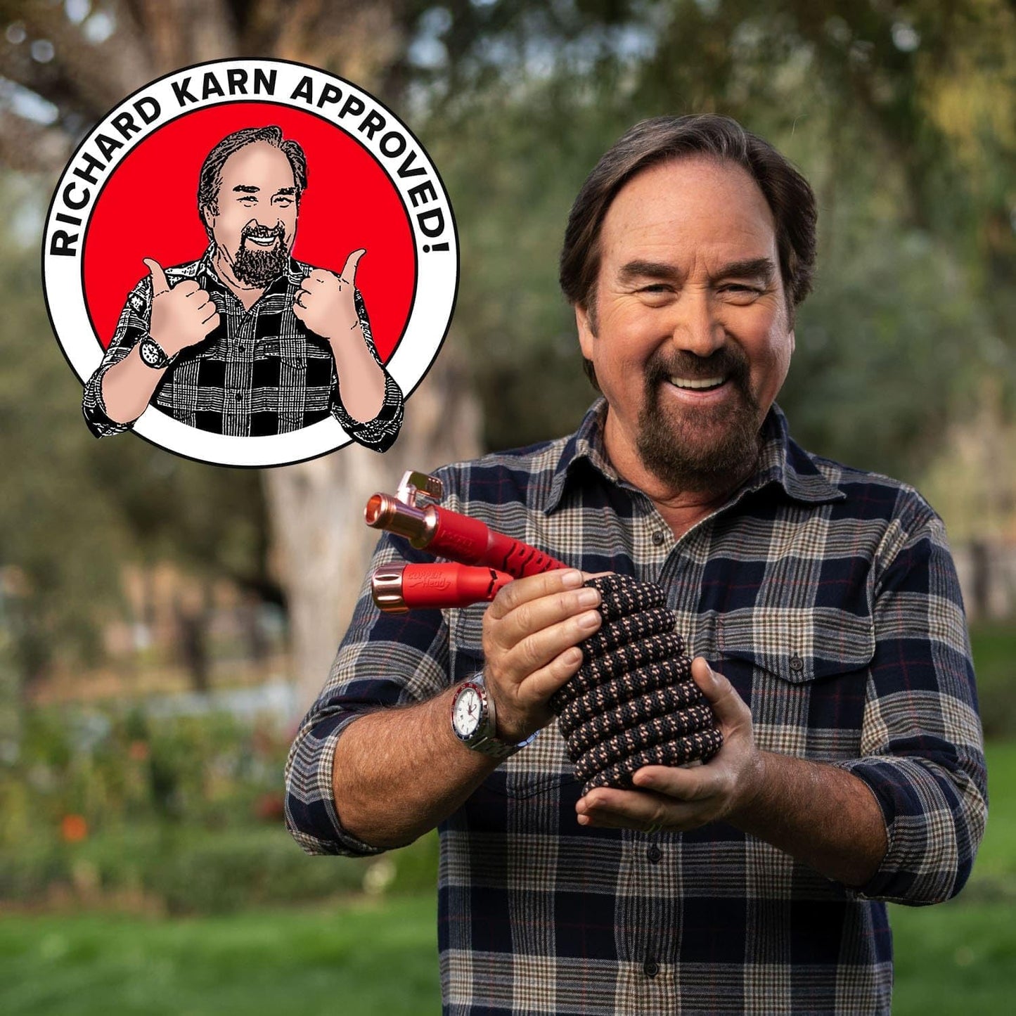 Pocket Hose Copper Head w/New Pocket Pivot Expandable Garden Hose 100FT, AS-SEEN-ON-TV, Swivels 360°, Advanced Tri-Tex Tubing & Force Field Jacket, 3X Stronger, Lead-Free, No-Kink, Anti-Burst w/APT