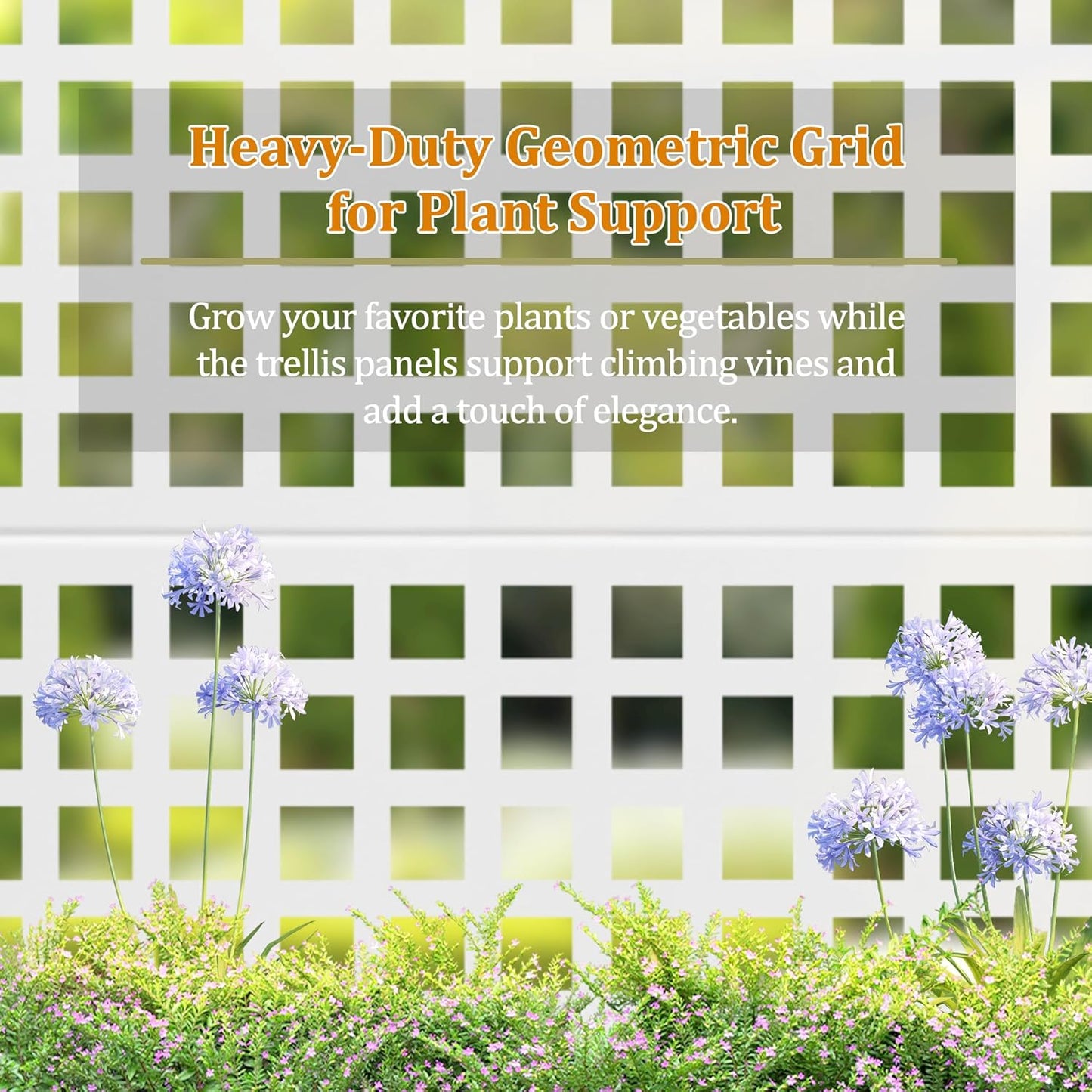 Metal Planter Box with Trellis, Heavy-Duty Raised Garden Bed for Climbing Plants, Drainage Hole, Outdoor Planter Box with Privacy ScreenïŒ47''LĂ16''WĂ71''H