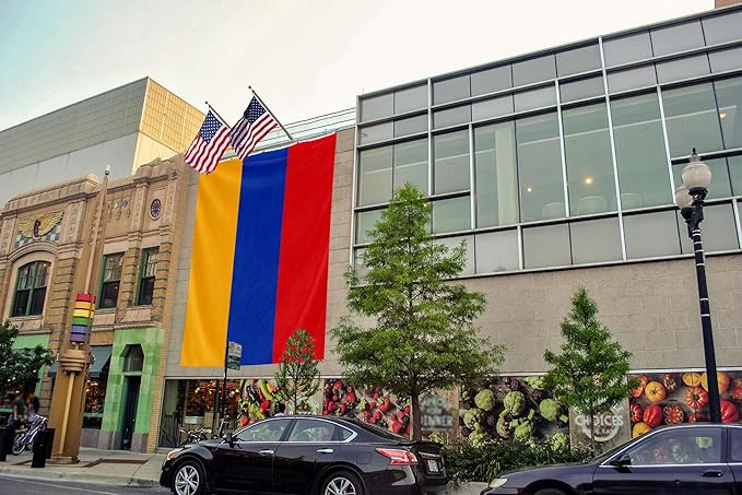 Armenia Extra Large Flag 12x18FT Giant Armenian National Polyester Flag With 5 Grommets For Patriotic Armenian Themed Festival Events Party Decoration(Armenia, 12x18FT)
