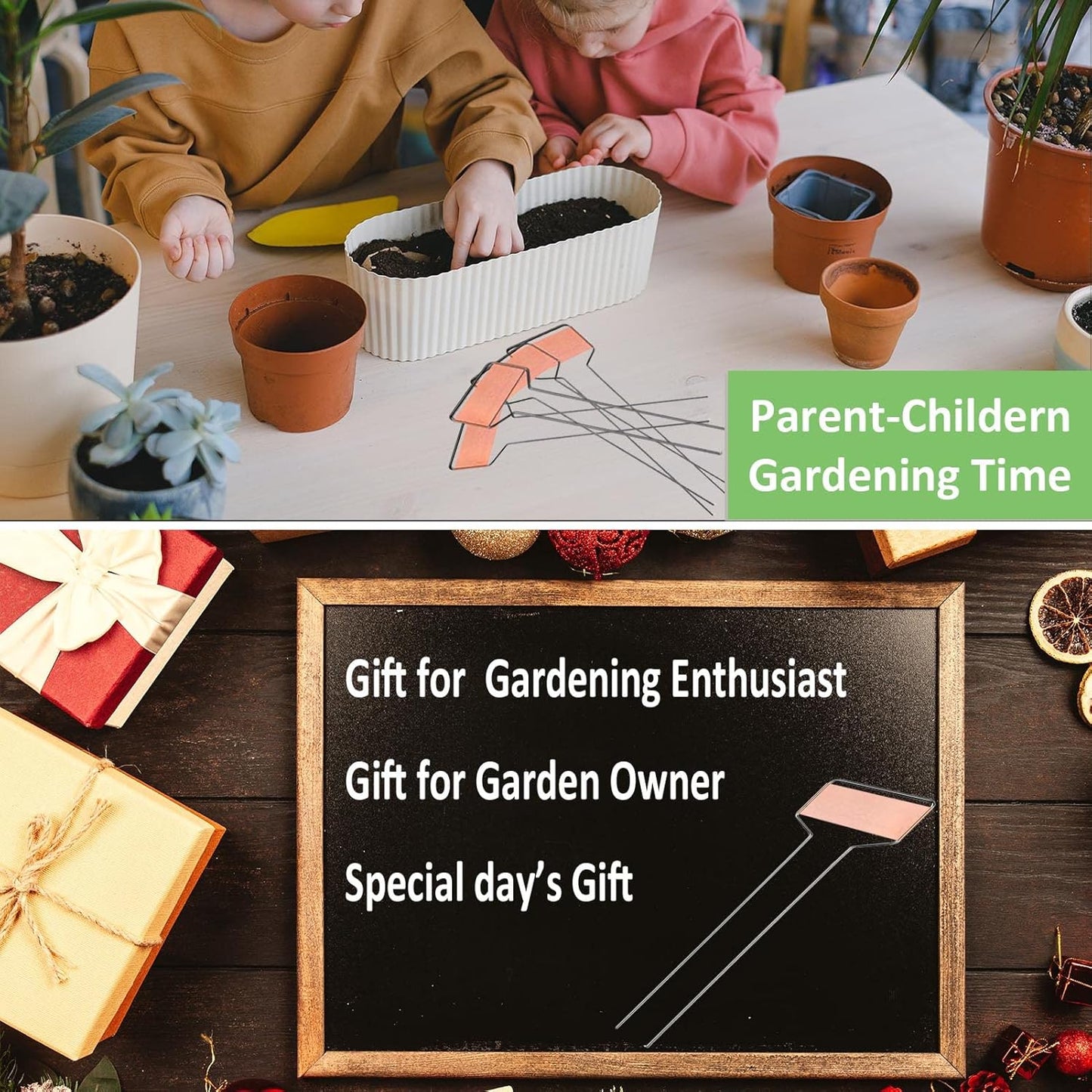 30pcs Plant Labels Copper Plant Markers for Outdoor Plants 6inch Plant Labels for Seedlings Outdoor Garden Waterproof Plant Tags and Labels for Flower Vegetable Herbs Greenhouse (6 in, Copper)