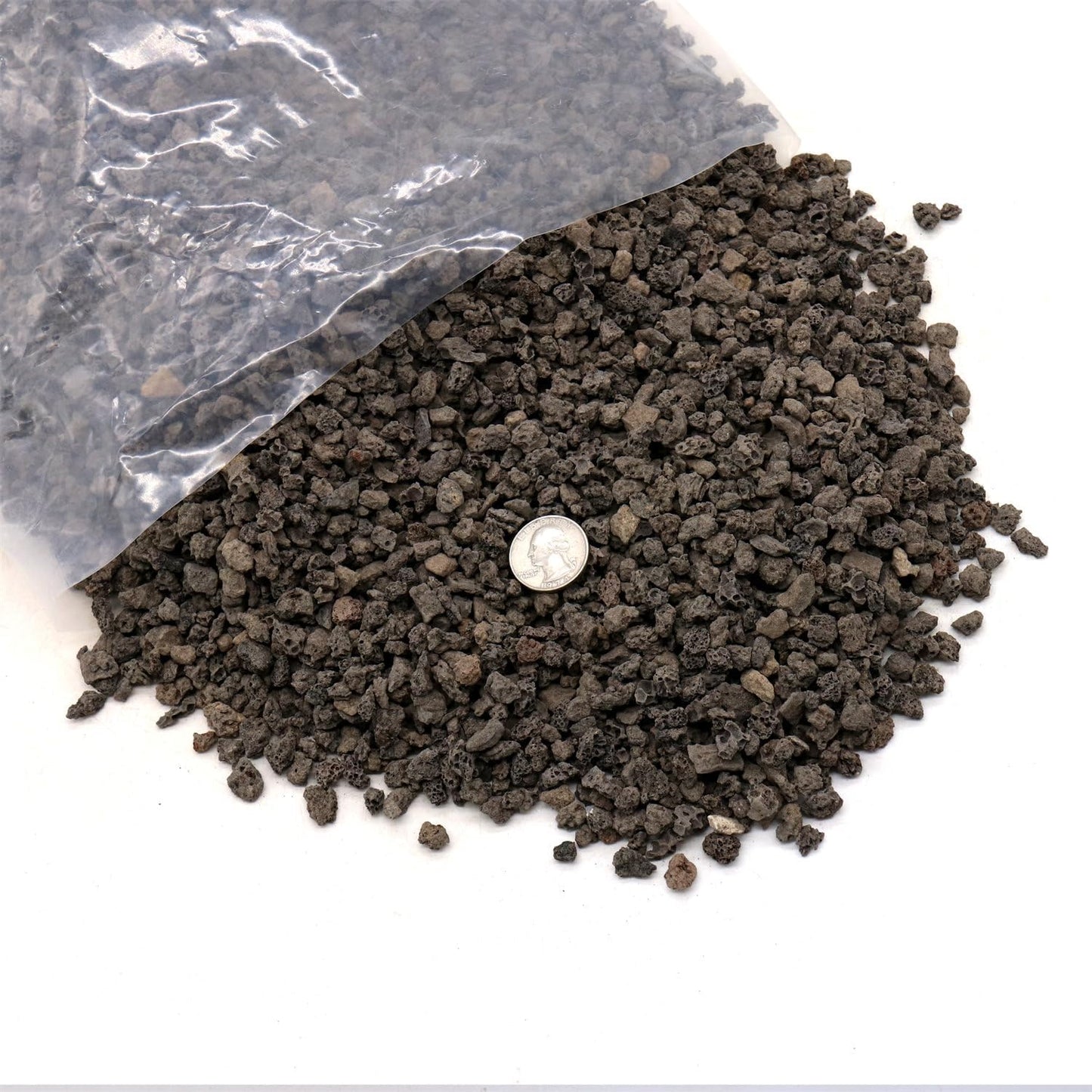 Volcanic Rock for Plants. Black Color Lava Rock. 1/5 Inch - 10 lbs for Potting Soil, Succulents, Pots, Plants, Gardening, Indoor, Crafting, Vase Fillers (Mini, Horticultural - Black Lava, 10)