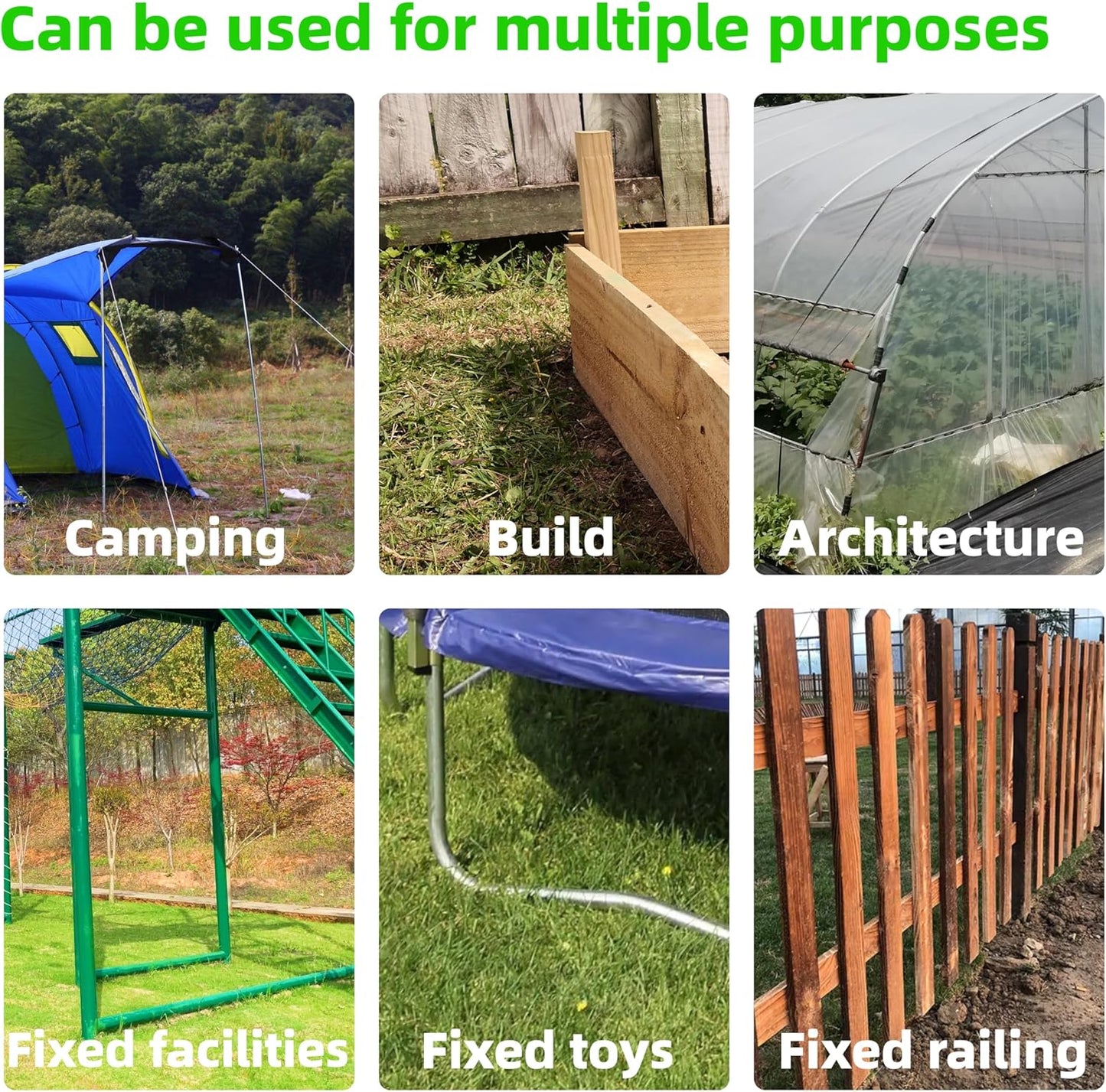 22 Pieces 12-Inch Garden Ground Stakes Galvanized Steel U Shape Hook Rebar Stake - Heavy Duty Anchors for Tents, Position Kits,Fences, and Trampolines