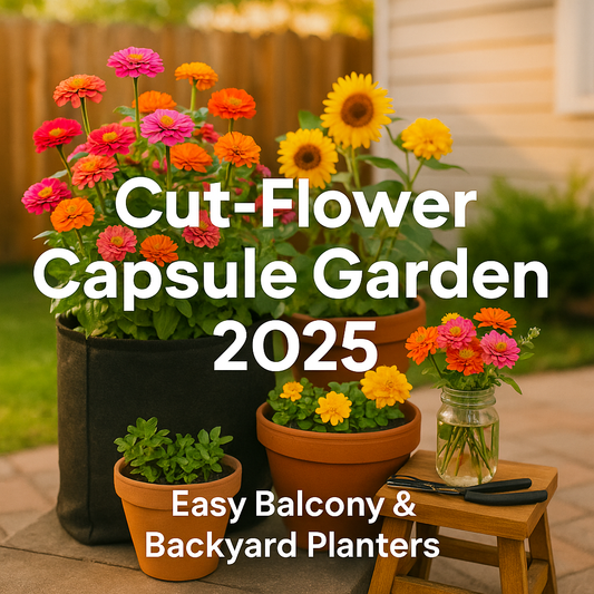 2025 Cut-Flower Capsule Garden: Easy Balcony & Backyard Planter Setup for Beginner U.S. Home Gardeners