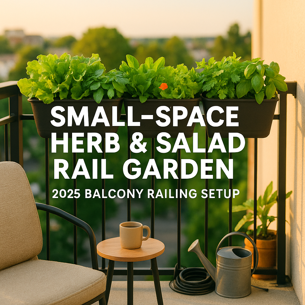 2025 Small-Space Herb & Salad Rail Garden: Easy Railing Planters for Busy Apartment Gardeners