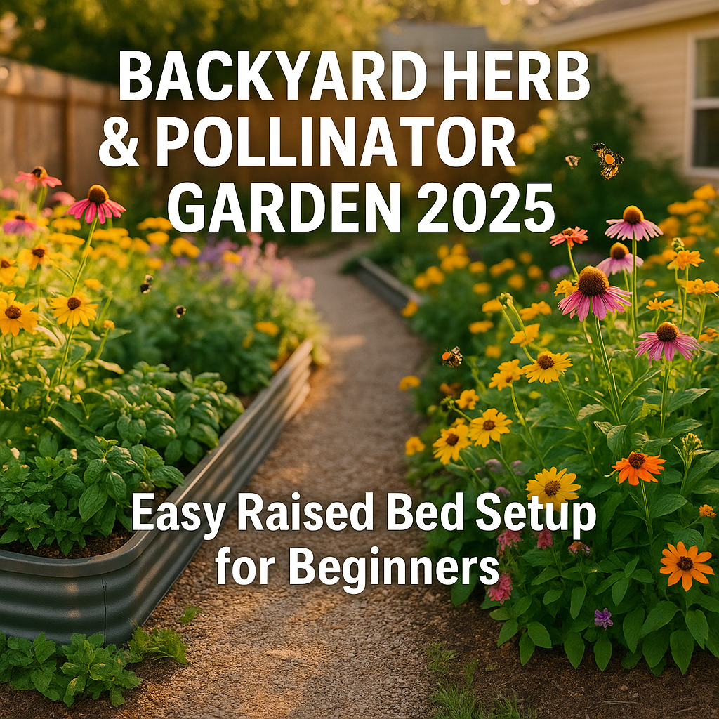 2025 Backyard Herb & Pollinator Garden: Easy Raised Bed Setup for Busy Beginners