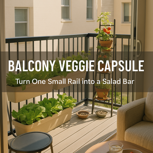 The 2025 Balcony Veggie Capsule: Turn One Small Rail into a Weeknight Salad Bar