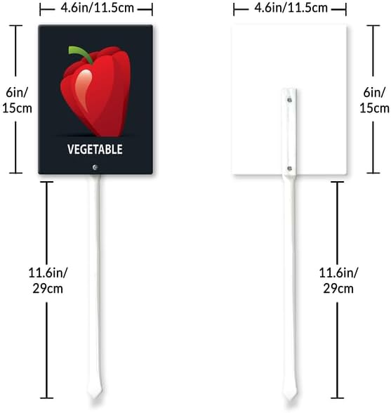 Eveokoki Aluminum Seed & Plant Labels - Plant Markes for Seedlings-Plant Tags for Pots - Garden Signs for Vegetable - Durable Markers for Plants Outdoor Waterproof - Garden Decor for Farmhouse