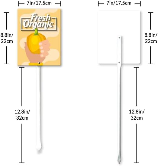 Eveokoki Aluminum Seed & Plant Labels - Plant Markes for Seedlings-Plant Tags for Pots - Garden Signs for Vegetable - Durable Markers for Plants Outdoor Waterproof - Garden Decor for Farmhouse