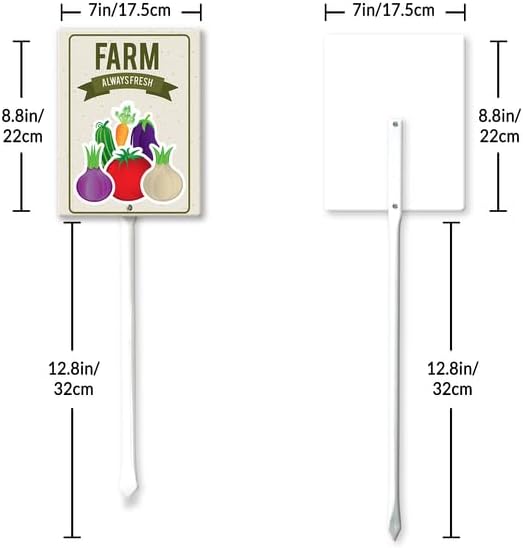 Eveokoki Aluminum Seed & Plant Labels - Plant Markes for Seedlings-Plant Tags for Pots - Garden Signs for Vegetable - Durable Markers for Plants Outdoor Waterproof - Garden Decor for Farmhouse