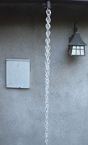 Nutshell Stores Double Loops Rain Chain - Aluminum - 12 Feet