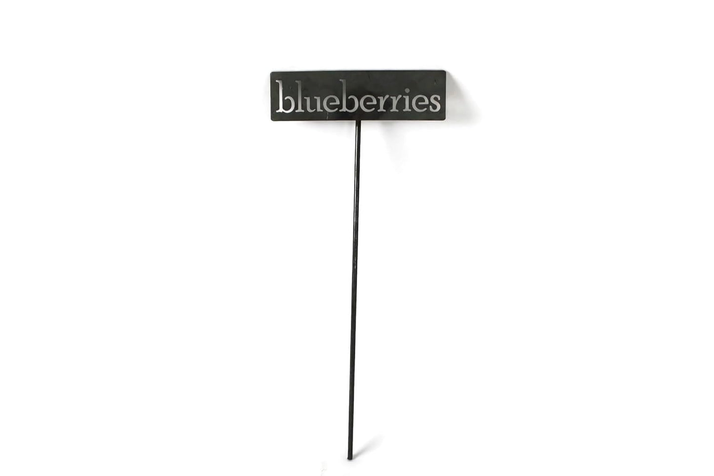 Classic Metal Garden Markers 19 Inches Tall (blueberries, Raw, Unfinished Steel (will rust with time))