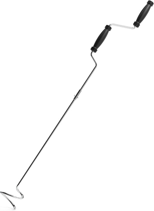 EJWOX Stainless Steel Compost Aerator Tool - Manual Turner & Mixer for Compost Tumblers and Bins | Faster Decomposition, Rust-Proof