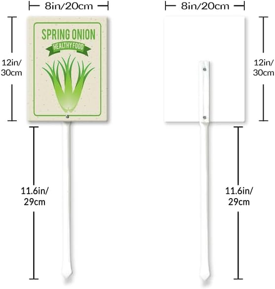 Eveokoki Aluminum Seed & Plant Labels - Plant Markes for Seedlings-Plant Tags for Pots - Garden Signs for Vegetable - Durable Markers for Plants Outdoor Waterproof - Garden Decor for Farmhouse