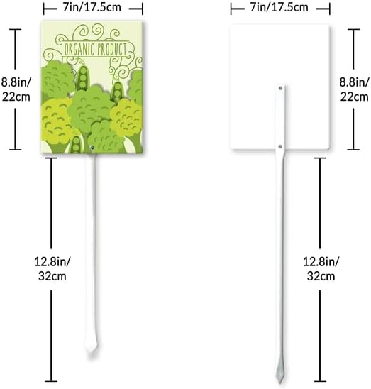 Eveokoki Aluminum Seed & Plant Labels - Plant Markes for Seedlings-Plant Tags for Pots - Garden Signs for Vegetable - Durable Markers for Plants Outdoor Waterproof - Garden Decor for Farmhouse