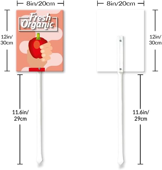 Eveokoki Aluminum Seed & Plant Labels - Plant Markes for Seedlings-Plant Tags for Pots - Garden Signs for Vegetable - Durable Markers for Plants Outdoor Waterproof - Garden Decor for Farmhouse