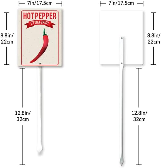 Eveokoki Aluminum Seed & Plant Labels - Plant Markes for Seedlings-Plant Tags for Pots - Garden Signs for Vegetable - Durable Markers for Plants Outdoor Waterproof - Garden Decor for Farmhouse