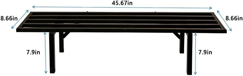 Zhongma One Tier Metal Plant Stand(45.67 L x 8.66 W x 7.9 H) Heavy Duty Plant Holder for Home, Window,Garden, Plant Lovers, Display Stand …