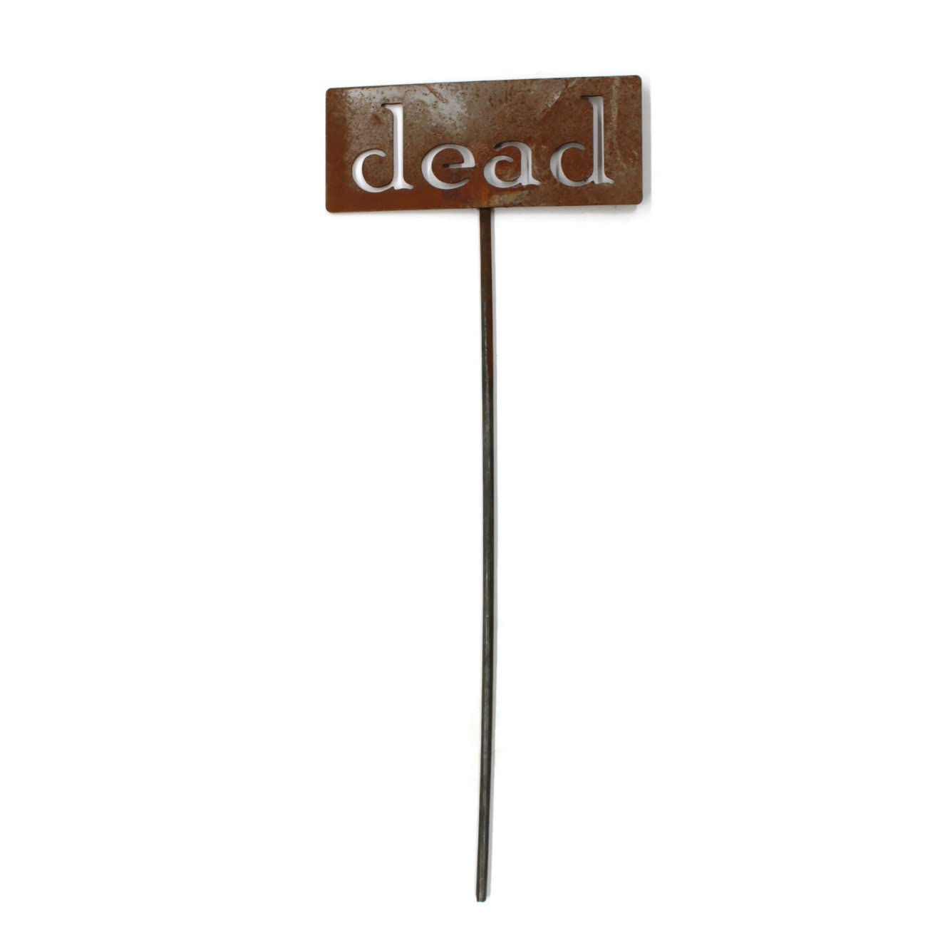 Classic Metal Garden Markers 19 Inches Tall (dead, Naturally Rusted)