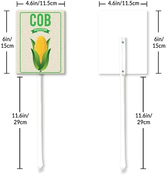 Eveokoki Aluminum Seed & Plant Labels - Plant Markes for Seedlings-Plant Tags for Pots - Garden Signs for Vegetable - Durable Markers for Plants Outdoor Waterproof - Garden Decor for Farmhouse