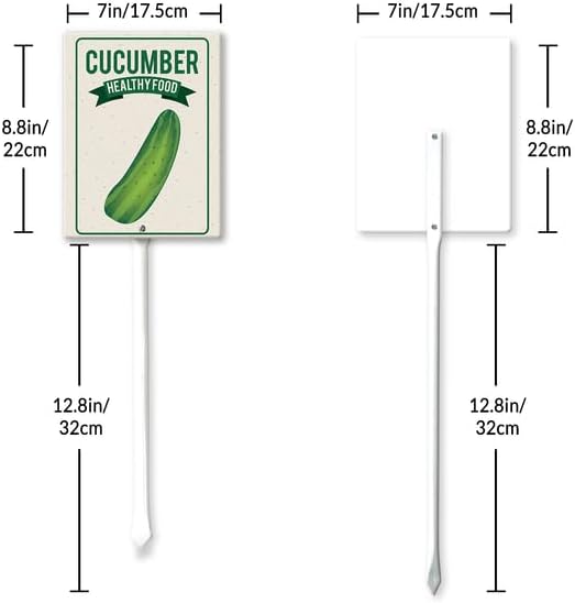 Eveokoki Aluminum Seed & Plant Labels - Plant Markes for Seedlings-Plant Tags for Pots - Garden Signs for Vegetable - Durable Markers for Plants Outdoor Waterproof - Garden Decor for Farmhouse